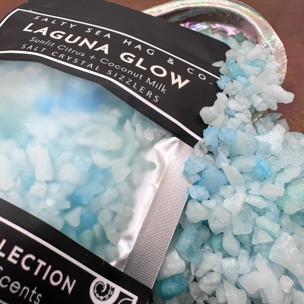 Laguna Glow Salt Crystal Sizzlers | Sunlit Citrus + Coconut Milk Scent - Picture 3 of 8